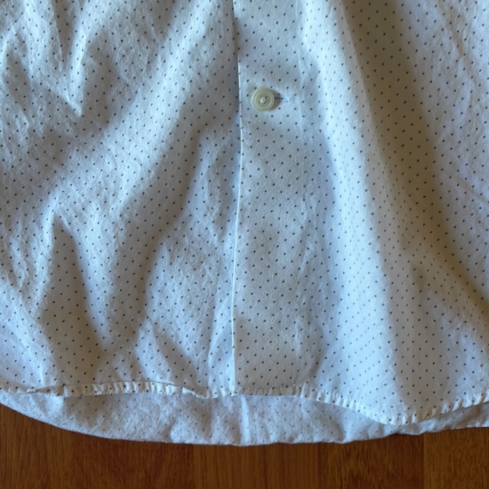 Medium, Express White Button Up With Patterns. - image 5